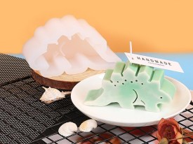Molde silicona dinosaurio con pinches
